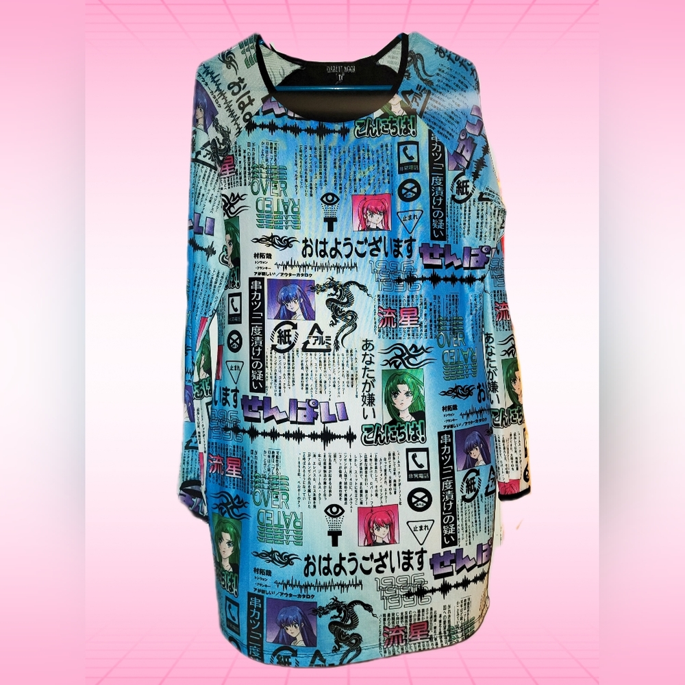 Current Mood Dolls Kill Mesh Anime Bodycon Dress